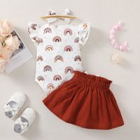 Princess Rainbow Cotton Blend Girls Dresses main image 5