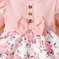 Princess Flower Cotton Blend Girls Dresses main image 5