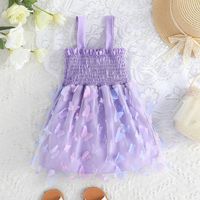 Princess Butterfly Polyester Girls Dresses main image 4