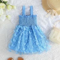 Princess Butterfly Polyester Girls Dresses main image 2