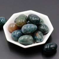 Egg Shaped 30mm Natural Agate Crystal Agate Semi-precious Stone Small Egg Stone Playing Tao Ore sku image 31