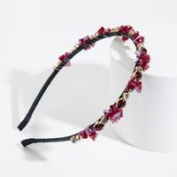 Barocker Stil Geometrisch Tuch Inlay Künstliche Perlen Strasssteine Glas Haarband sku image 2