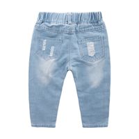 Casual Solid Color Cotton Spandex Boys Pants main image 5