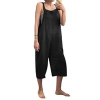 Women's Street Casual Solid Color Calf-length Casual Pants Overalls main image 6