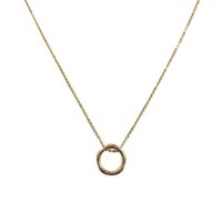 Simple Style Round Metal White Gold Plated Women's Pendant Necklace main image 5