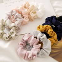 Simple Style Stripe Solid Color Cloth Hair Tie main image 2