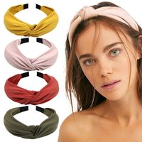 Simple Style Solid Color Cloth Hair Band main image 6