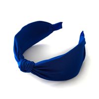 Sweet Solid Color Knot Cloth Hair Band main image 5