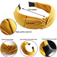 Simple Style Solid Color Cloth Hair Band main image 3