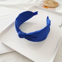 Sweet Solid Color Knot Cloth Hair Band sku image 2