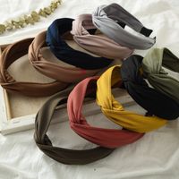 Einfacher Stil Einfarbig Tuch Haarband main image 5