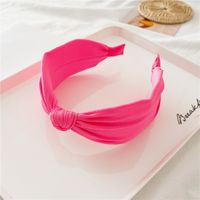 Sweet Solid Color Knot Cloth Hair Band sku image 3