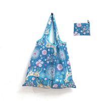 Cute Pastoral Flower Polyester Composite Needle Punched Cotton Shopping Bags sku image 33