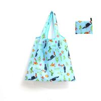 Cute Pastoral Flower Polyester Composite Needle Punched Cotton Shopping Bags sku image 32