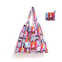 Cute Pastoral Flower Polyester Composite Needle Punched Cotton Shopping Bags sku image 35