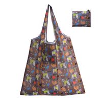 Cute Pastoral Flower Polyester Composite Needle Punched Cotton Shopping Bags sku image 36