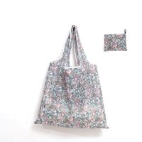 Cute Pastoral Flower Polyester Composite Needle Punched Cotton Shopping Bags sku image 47