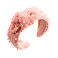 Simple Style Solid Color Cloth Inlay Artificial Crystal Hair Band sku image 3