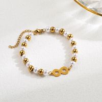 Artistic Infinity Tree Skull Stainless Steel Imitation Pearl Soft Clay Plating Inlay Diamond Gold Plated Bracelets main image 3