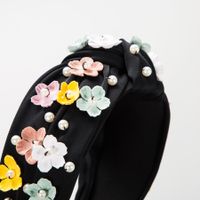 Sweet Flower Cloth Inlay Artificial Pearls Hair Band main image 9