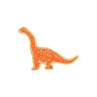 Cartoon Style Dinosaur Alloy Stoving Varnish Unisex Brooches sku image 16