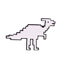 Cartoon Style Dinosaur Alloy Stoving Varnish Unisex Brooches sku image 4