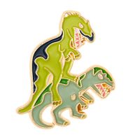 Cartoon Style Dinosaur Alloy Stoving Varnish Unisex Brooches sku image 20