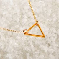 Simple Style Triangle Alloy Plating Women's Necklace main image 5