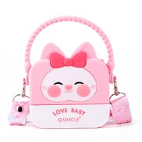 Kid's Small All Seasons Silica Gel Animal Cute Square Zipper Handbag sku image 3