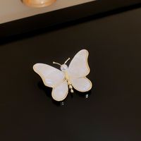 Fashion Oval Flower Butterfly Copper Inlay Rhinestones Pearl Women's Brooches sku image 15
