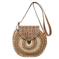 Women's Medium Summer Straw Vintage Style Straw Bag main image 3