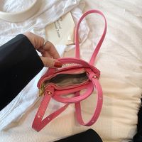 Women's Mini Summer Pu Leather Straw Letter Cute Zipper Handbag main image 2