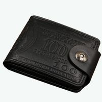 Men's Letter Pu Leather Magnetic Buckle Wallets sku image 2