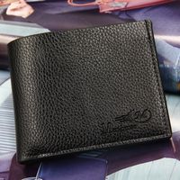 Men's Letter Solid Color Pu Leather Open Wallets main image 2