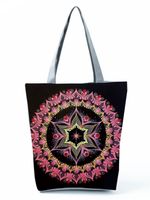 Women's Vintage Style Flower Polyester Shopping Bags sku image 10