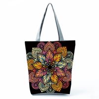 Women's Vintage Style Flower Polyester Shopping Bags main image 2
