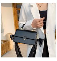Women's Small All Seasons Pu Leather Solid Color Streetwear Square Lock Clasp Square Bag sku image 2