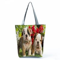 Women's Classic Style Dog Polyester Shopping Bags sku image 11