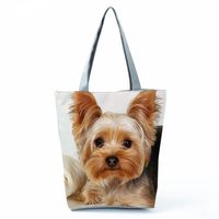 Women's Classic Style Dog Polyester Shopping Bags sku image 18