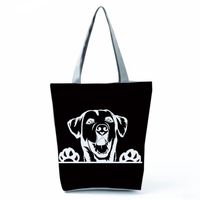 Women's Classic Style Dog Polyester Shopping Bags sku image 5