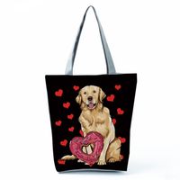 Women's Classic Style Dog Polyester Shopping Bags sku image 19