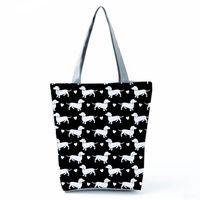 Women's Classic Style Dog Polyester Shopping Bags sku image 12