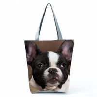 Women's Classic Style Dog Polyester Shopping Bags sku image 15