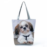 Women's Classic Style Dog Polyester Shopping Bags sku image 17