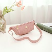 Women's Vacation Solid Color Pu Leather Waist Bags sku image 3