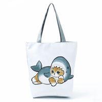 Women's Vintage Style Leaves Polyester Shopping Bags sku image 19