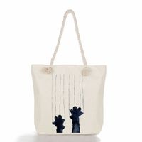 Women's Classic Style Cat Canvas Shopping Bags sku image 5