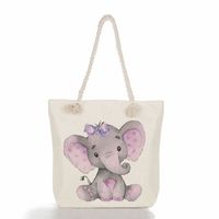 Women's Classic Style Cat Canvas Shopping Bags sku image 3