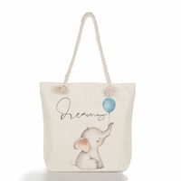 Women's Classic Style Cat Canvas Shopping Bags sku image 9
