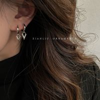 1 Pair Simple Style Geometric Copper Earrings sku image 1